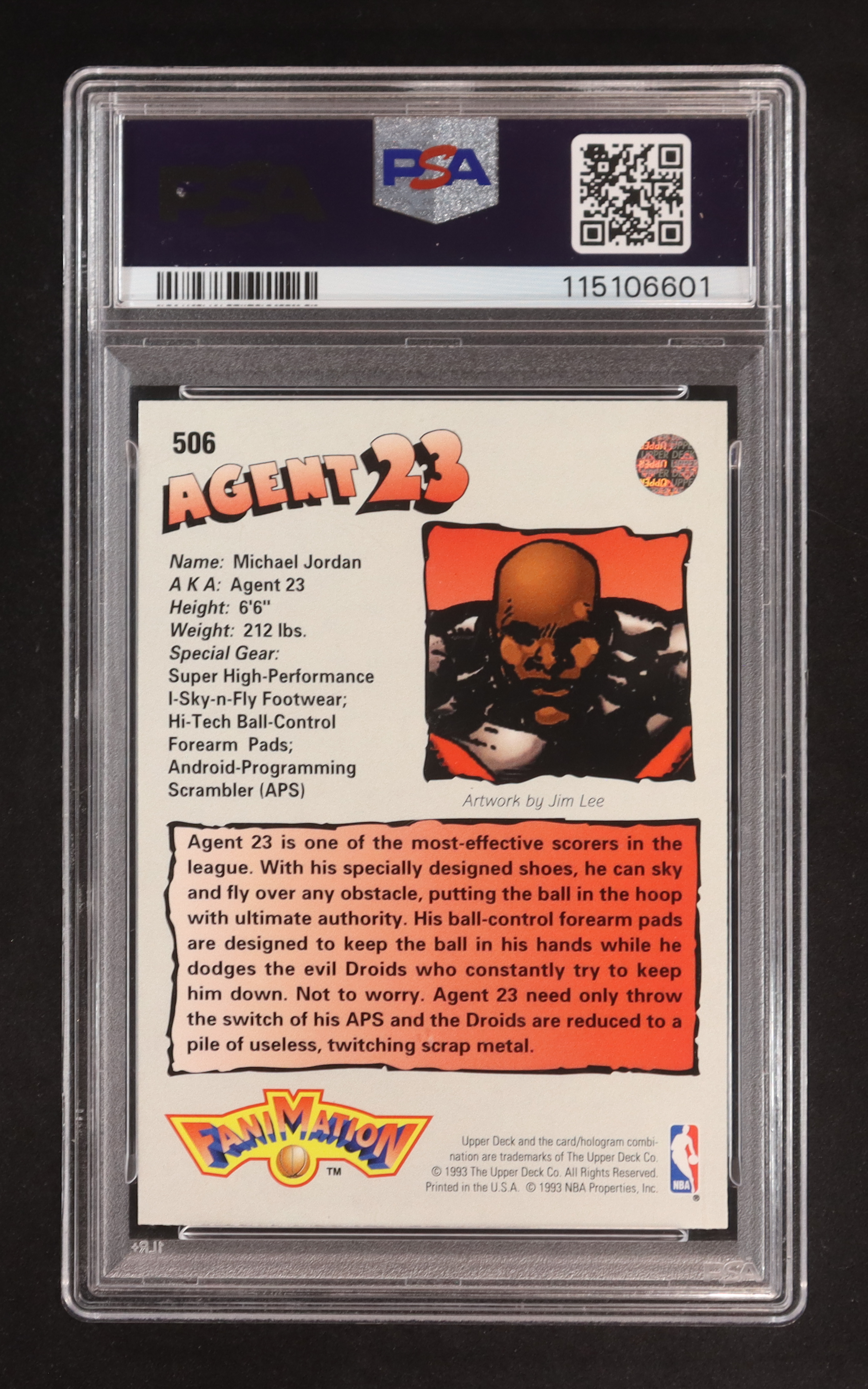 Michael Jordan 1992-93 Upper Deck #506 FAN (PSA 8) at PristineAuction.com Michael Jordan 1992-93 Upper Deck #506 FAN (PSA 8) at PristineAuction.com