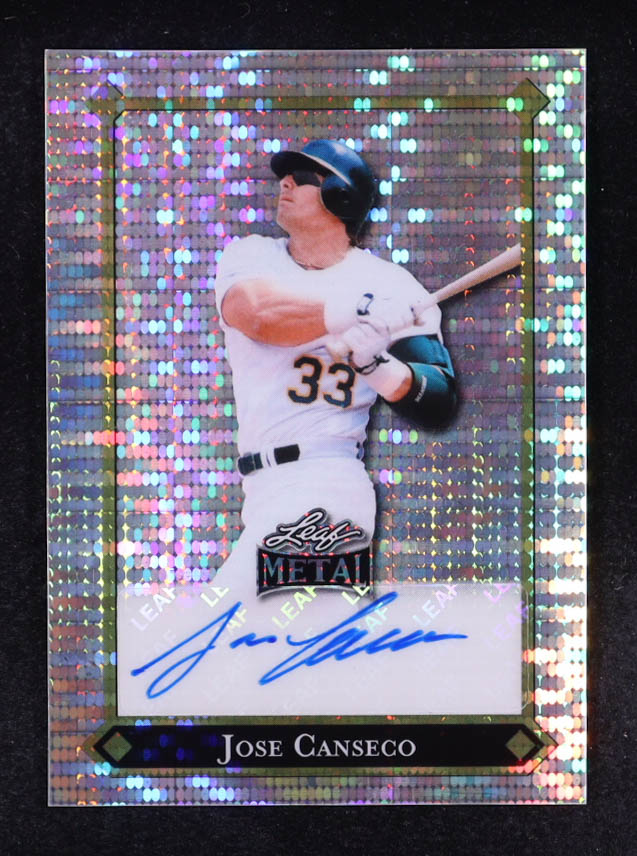 Jose Canseco 2025 Leaf Metal '92 Leaf Gold Leaf Rookies Autographs Pulsar Silver #LGRJC2 #02/10 at PristineAuction.com Jose Canseco 2025 Leaf Metal '92 Leaf Gold Leaf Rookies Autographs Pulsar Silver #LGRJC2 #02/10 at PristineAuction.com