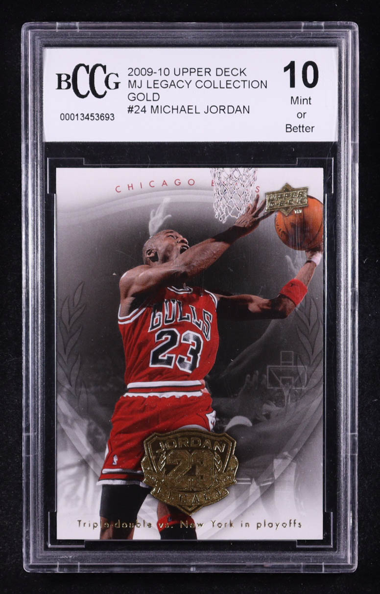 Michael Jordan 2009-10 Upper Deck MJ Legacy Collection Gold #24 (BCCG 10) at PristineAuction.com Michael Jordan 2009-10 Upper Deck MJ Legacy Collection Gold #24 (BCCG 10) at PristineAuction.com