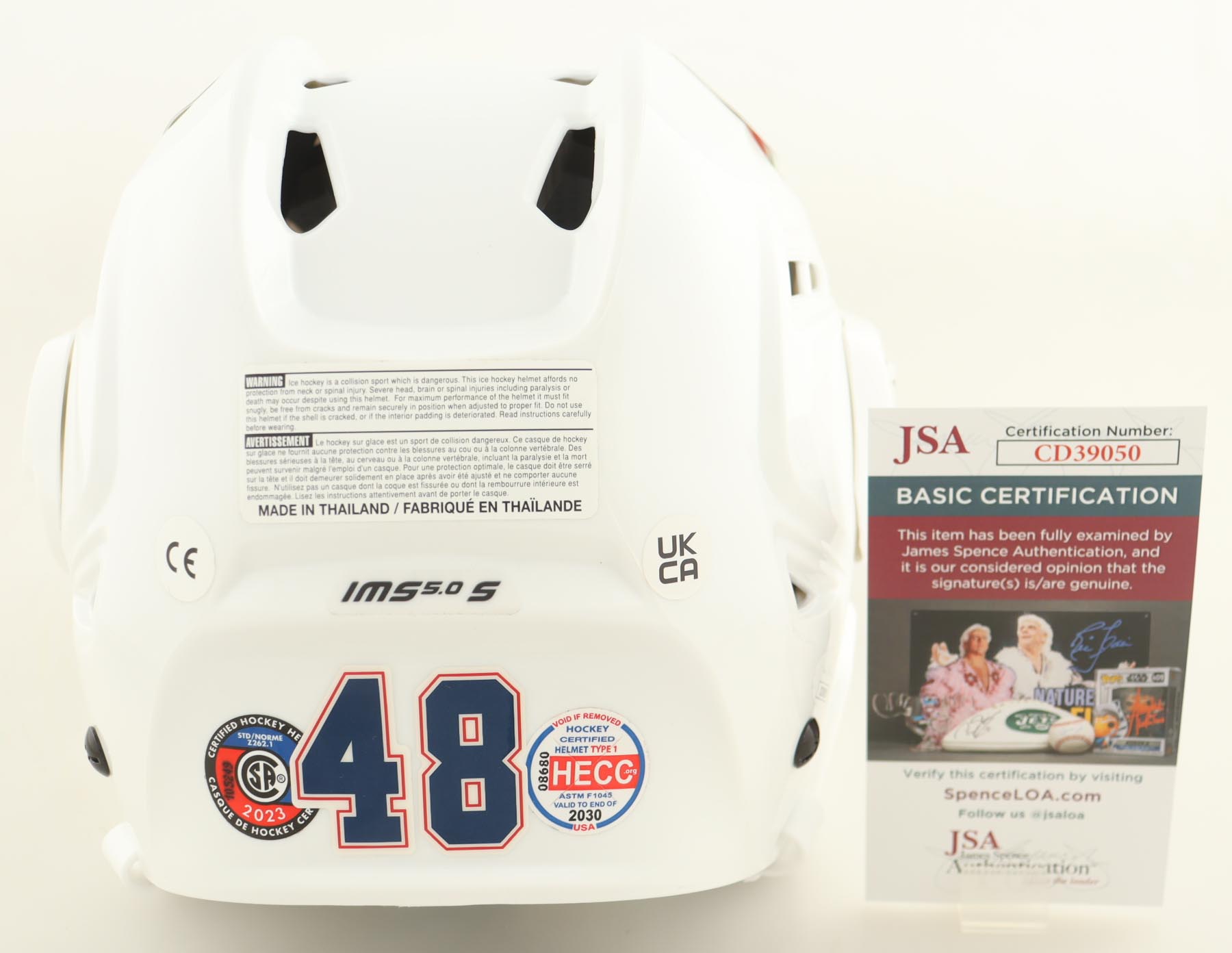 Lane Hutson Signed Canadiens Full-Size Hockey Helmet (JSA) at PristineAuction.com Lane Hutson Signed Canadiens Full-Size Hockey Helmet (JSA) at PristineAuction.com