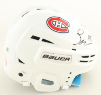 Lane Hutson Signed Canadiens Full-Size Hockey Helmet (JSA) at PristineAuction.com