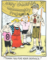 Ron Ferdinand Signed "Dennis the Menace" 8x10 Photo with Hand-Drawn Sketch Inscribed "All The Best..." (AutographCOA) at PristineAuction.com