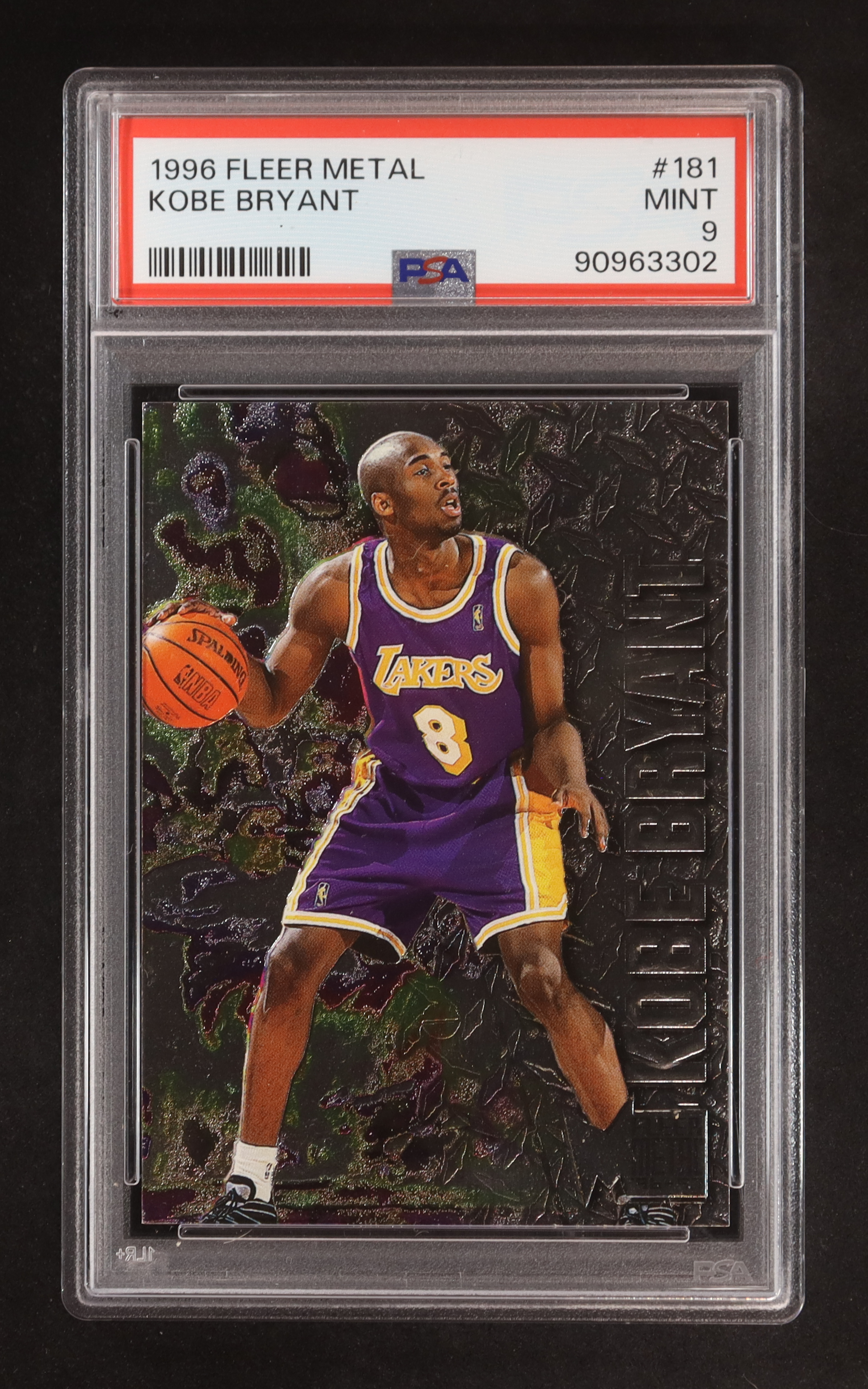 Kobe Bryant 1996-97 Metal #181 RC (PSA 9) at PristineAuction.com Kobe Bryant 1996-97 Metal #181 RC (PSA 9) at PristineAuction.com