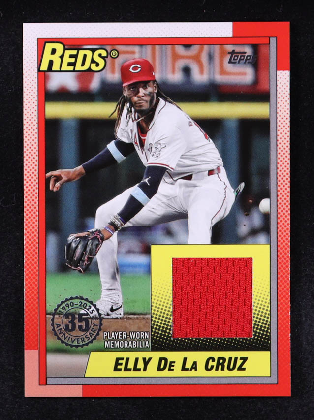 Elly De La Cruz 2025 Topps '90 Topps Relics #T90RED at PristineAuction.com Elly De La Cruz 2025 Topps '90 Topps Relics #T90RED at PristineAuction.com