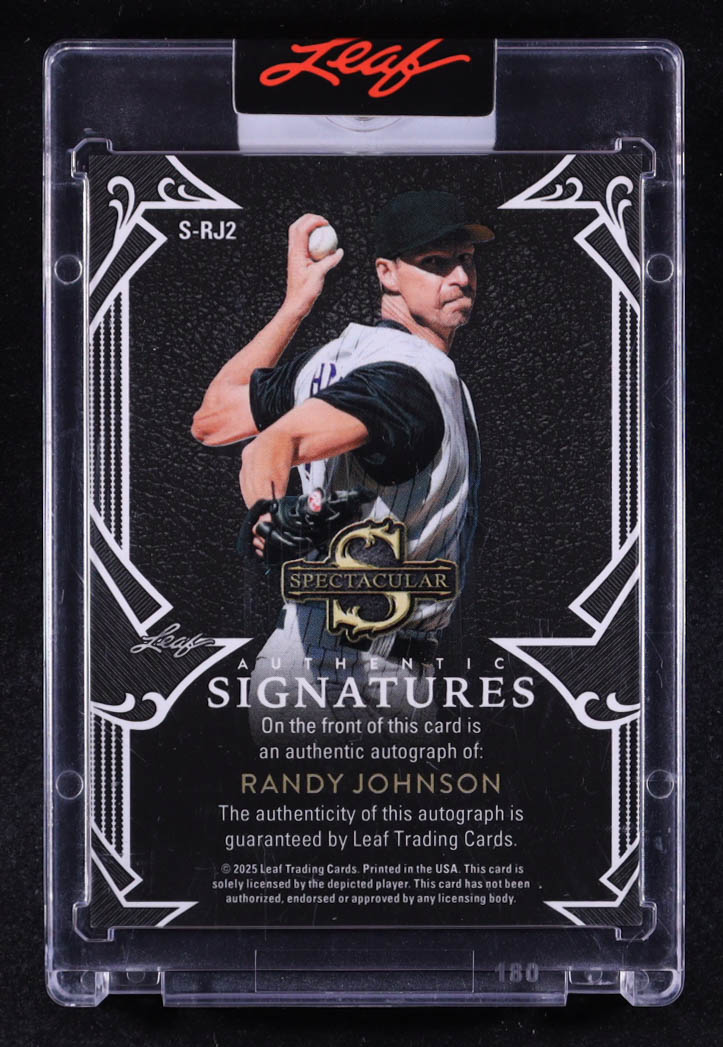 Randy Johnson 2025 Leaf Spectacular Signatures Spectrum Purple #SRJ2 #03/10 at PristineAuction.com Randy Johnson 2025 Leaf Spectacular Signatures Spectrum Purple #SRJ2 #03/10 at PristineAuction.com