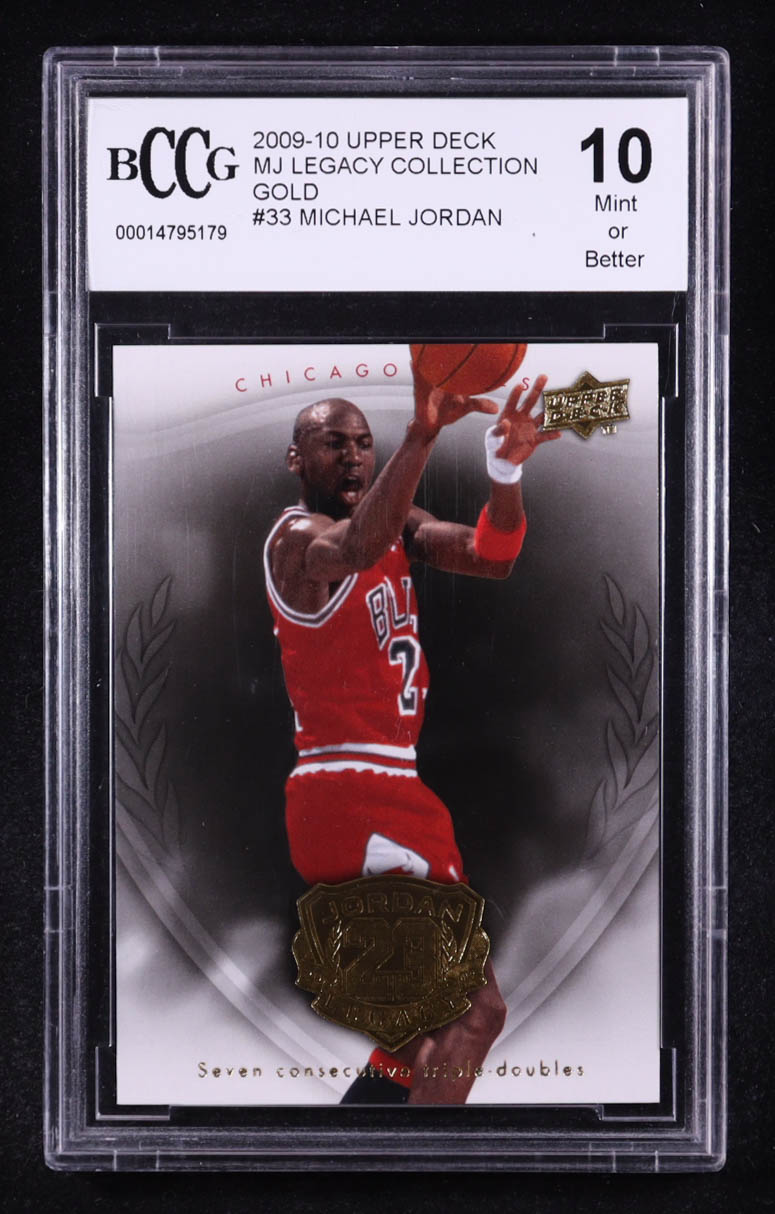 Michael Jordan 2009-10 Upper Deck MJ Legacy Collection Gold #33 (BCCG 10) at PristineAuction.com Michael Jordan 2009-10 Upper Deck MJ Legacy Collection Gold #33 (BCCG 10) at PristineAuction.com