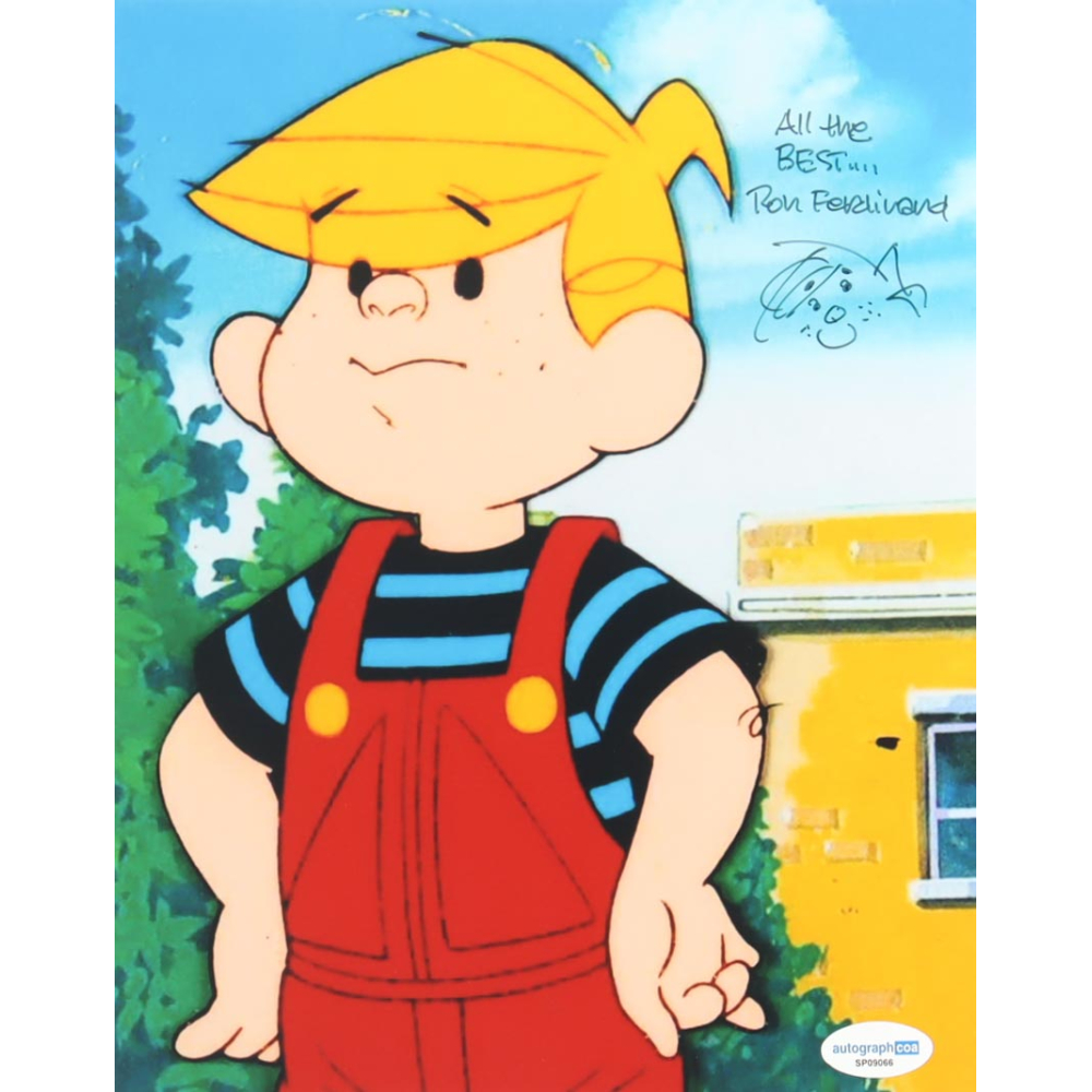 Ron Ferdinand Signed "Dennis the Menace" 8x10 Photo with Hand-Drawn Sketch Inscribed "All The Best..." (AutographCOA) at PristineAuction.com