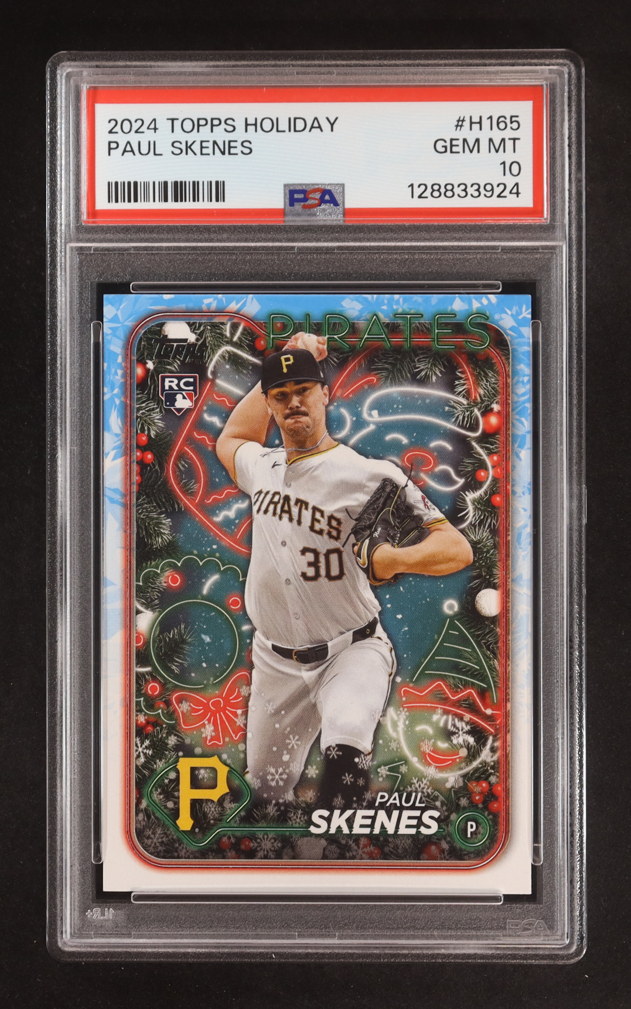 Paul Skenes 2024 Topps Holiday #H165 RC (PSA 10) at PristineAuction.com Paul Skenes 2024 Topps Holiday #H165 RC (PSA 10) at PristineAuction.com