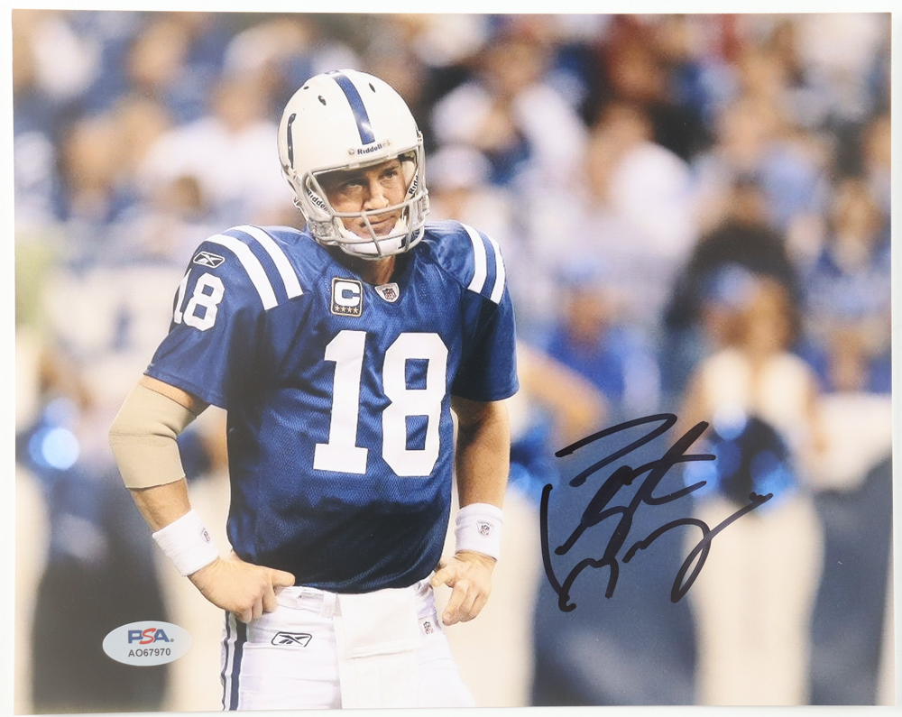 Peyton Manning Signed Colts 8x10 Photo (PSA) at PristineAuction.com Peyton Manning Signed Colts 8x10 Photo (PSA) at PristineAuction.com