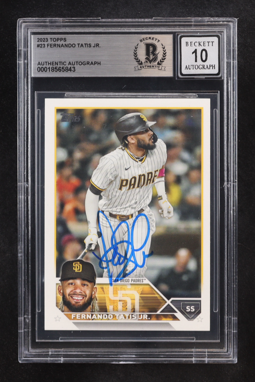 Fernando Tatis Jr. Signed 2023 Topps #23 (BGS | Auto 10) at PristineAuction.com Fernando Tatis Jr. Signed 2023 Topps #23 (BGS | Auto 10) at PristineAuction.com