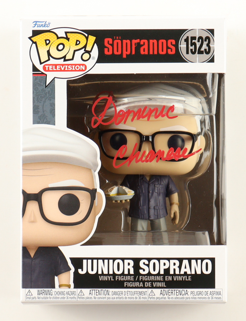 Dominic Chianese Signed "The Sopranos" #1523 Junior Soprano Funko Pop! Vinyl Figure (Beckett) at PristineAuction.com Dominic Chianese Signed "The Sopranos" #1523 Junior Soprano Funko Pop! Vinyl Figure (Beckett) at PristineAuction.com