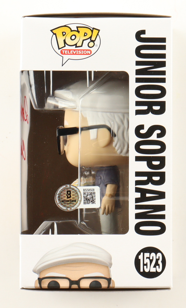 Dominic Chianese Signed "The Sopranos" #1523 Junior Soprano Funko Pop! Vinyl Figure (Beckett) at PristineAuction.com Dominic Chianese Signed "The Sopranos" #1523 Junior Soprano Funko Pop! Vinyl Figure (Beckett) at PristineAuction.com