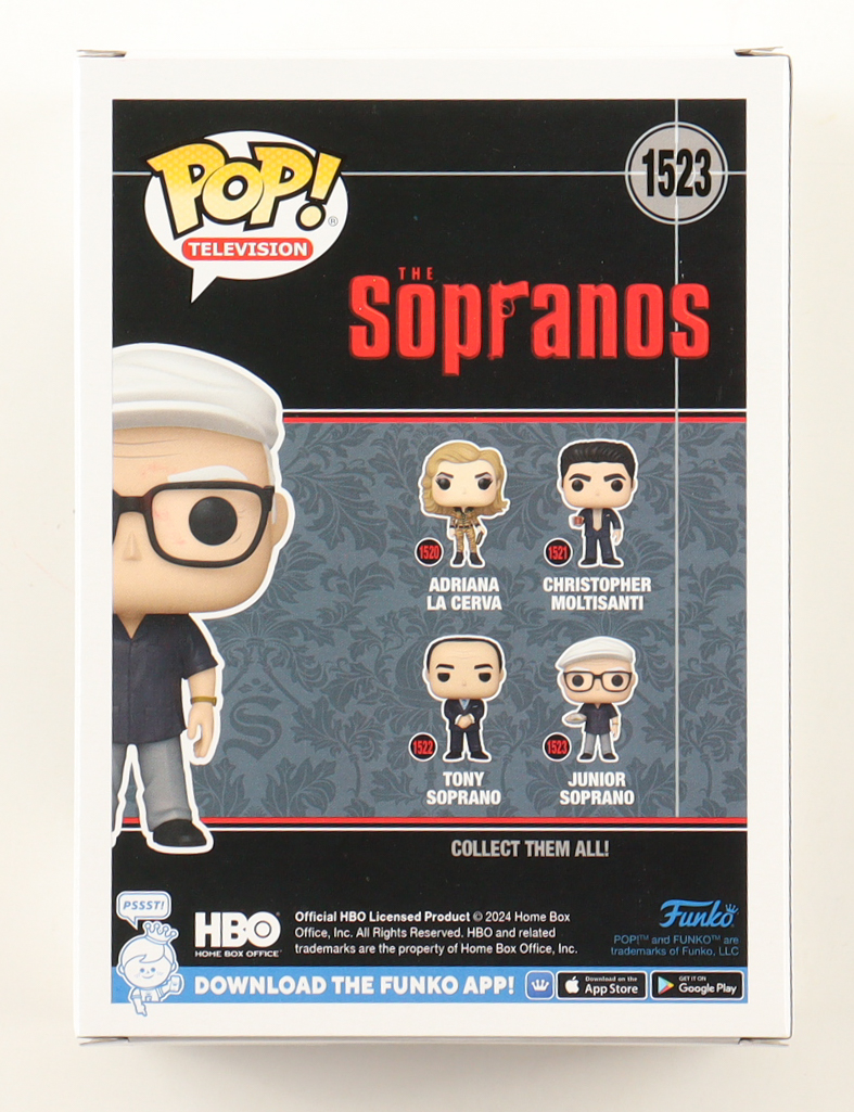 Dominic Chianese Signed "The Sopranos" #1523 Junior Soprano Funko Pop! Vinyl Figure (Beckett) at PristineAuction.com Dominic Chianese Signed "The Sopranos" #1523 Junior Soprano Funko Pop! Vinyl Figure (Beckett) at PristineAuction.com