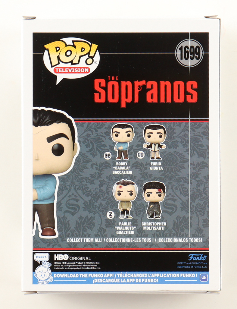 Steve Schirripa Signed "The Sopranos" #1699 Bobby "Bacala" Bacalieri Funko Pop! Vinyl Figure (Beckett) at PristineAuction.com Steve Schirripa Signed "The Sopranos" #1699 Bobby "Bacala" Bacalieri Funko Pop! Vinyl Figure (Beckett) at PristineAuction.com