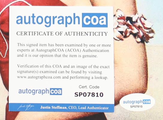 Terry Moore Signed 8x10 Photo (ACOA) at PristineAuction.com Terry Moore Signed 8x10 Photo (ACOA) at PristineAuction.com