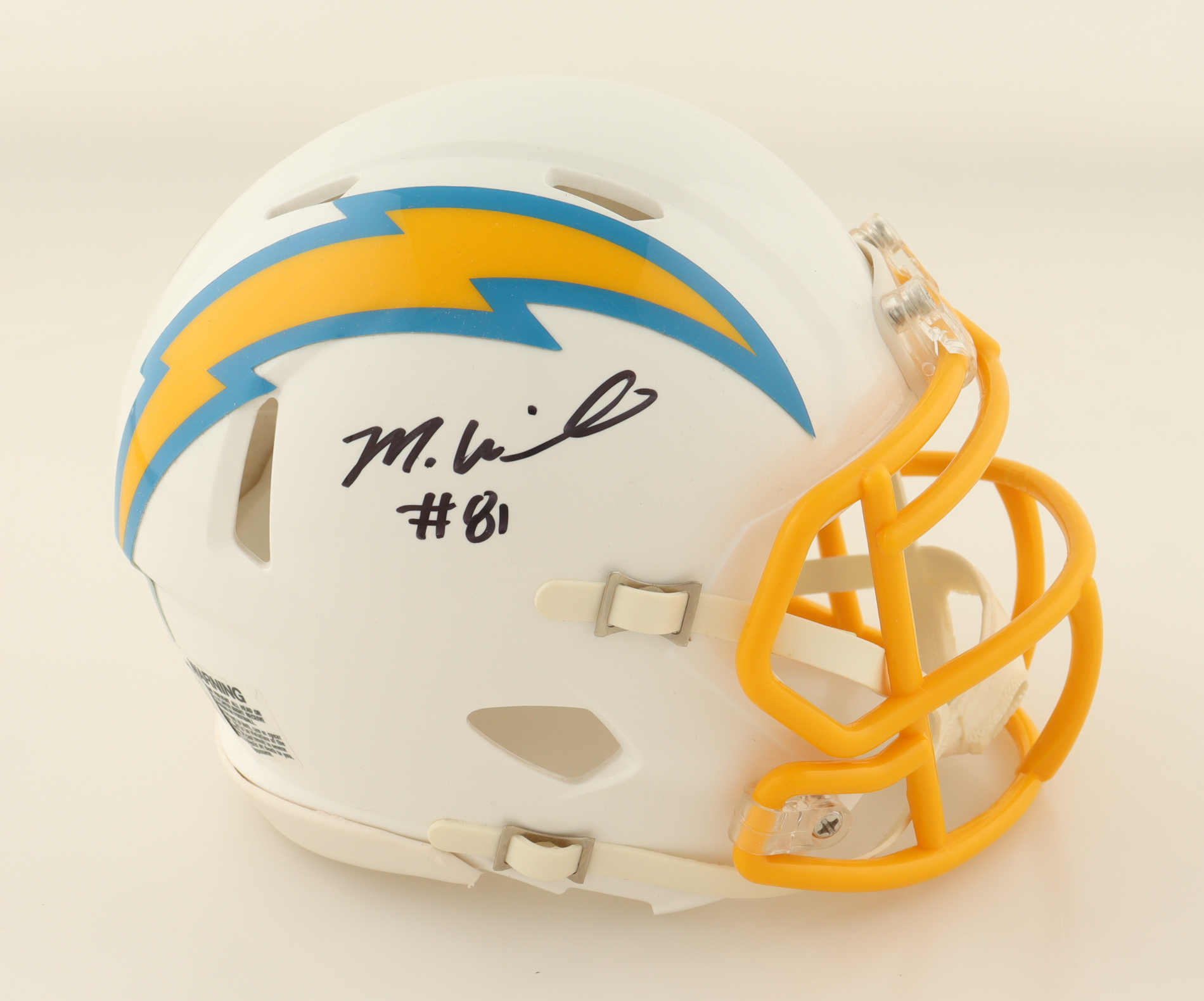 Mike Williams Signed Chargers Speed Mini Helmet (Beckett) at PristineAuction.com Mike Williams Signed Chargers Speed Mini Helmet (Beckett) at PristineAuction.com