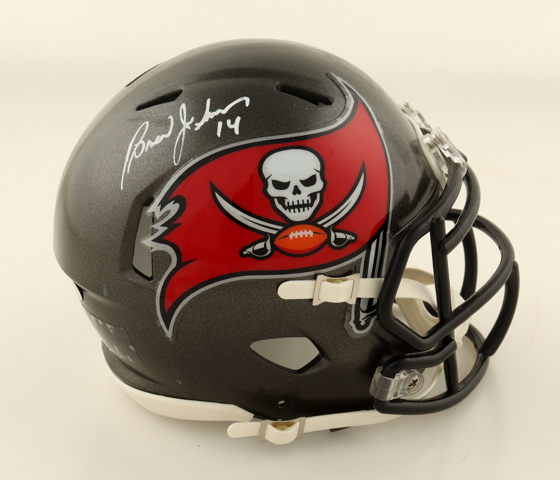 Brad Johnson Signed Buccaneers Speed Mini Helmet (Schwartz) at PristineAuction.com Brad Johnson Signed Buccaneers Speed Mini Helmet (Schwartz) at PristineAuction.com