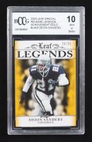 Deion Sanders 2023 Leaf Special Release Legends Achievements Gold #LA-03 #15/25 (BCCG 10) at PristineAuction.com