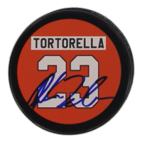 John Tortorella Signed Flyers Logo Hockey Puck (JSA) at PristineAuction.com