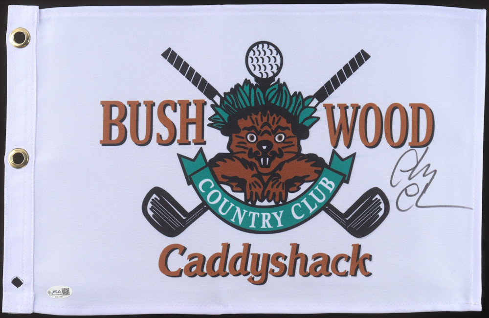 Chevy Chase Signed "Caddyshack" Bushwood Country Club Pin Flag (JSA) at PristineAuction.com Chevy Chase Signed "Caddyshack" Bushwood Country Club Pin Flag (JSA) at PristineAuction.com