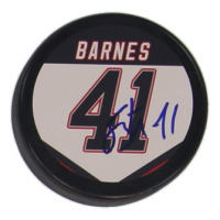 Stu Barnes Signed Stars Logo Hockey Puck (JSA) at PristineAuction.com