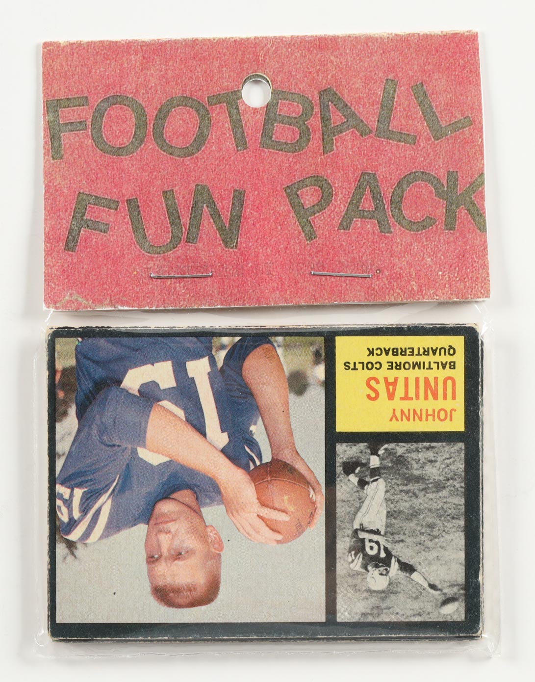 1962 Topps Football Card Fun Pack with (10) Cards at PristineAuction.com 1962 Topps Football Card Fun Pack with (10) Cards at PristineAuction.com