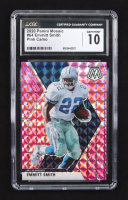 Emmitt Smith 2020 Panini Mosaic Pink Camo #64 (CGC 10) at PristineAuction.com