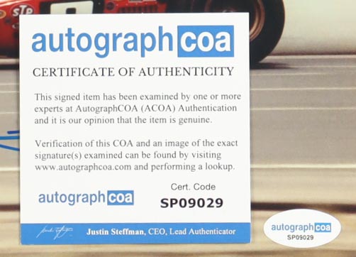 Mario Andretti Signed 8x10 Photo (ACOA) at PristineAuction.com Mario Andretti Signed 8x10 Photo (ACOA) at PristineAuction.com