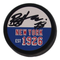 Brennan Othmann Signed Rangers Logo Hockey Puck (JSA) at PristineAuction.com