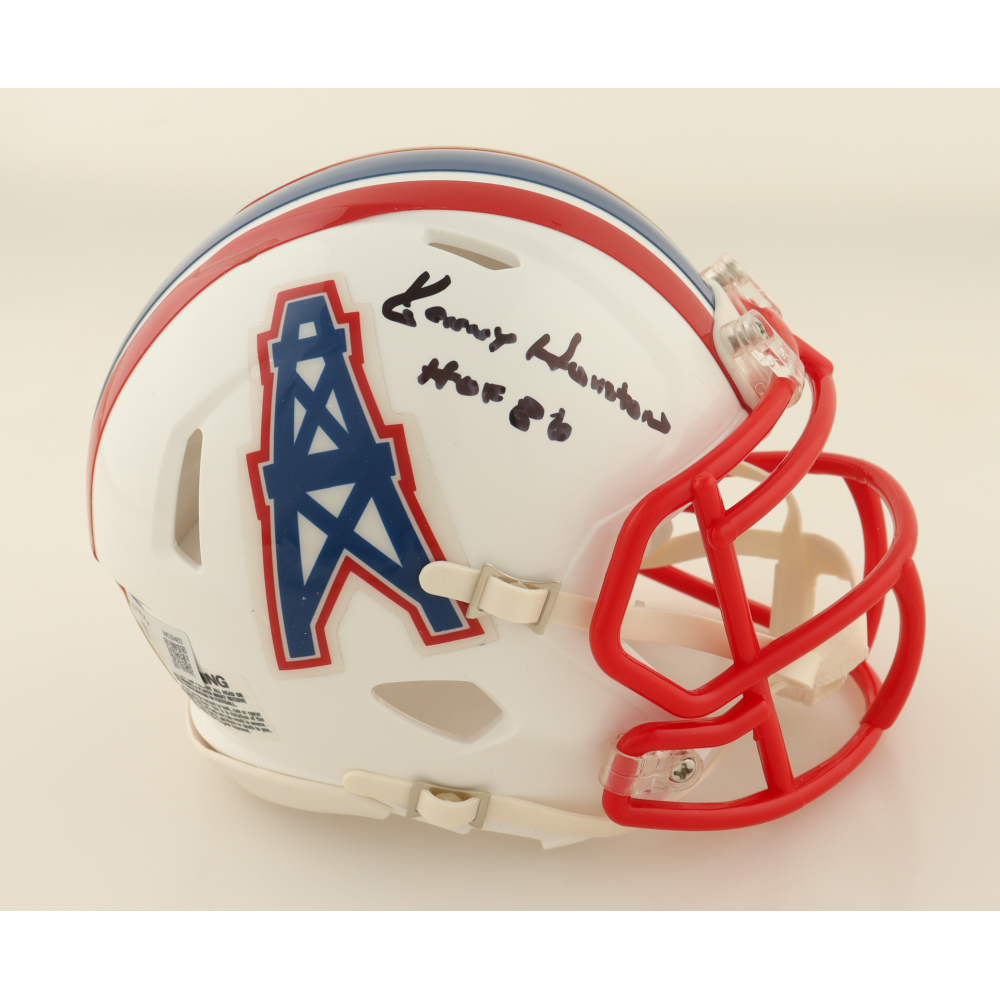 Ken Houston Signed Oilers Speed Mini Helmet Inscribed "HOF 86" (Beckett & Prova) at PristineAuction.com