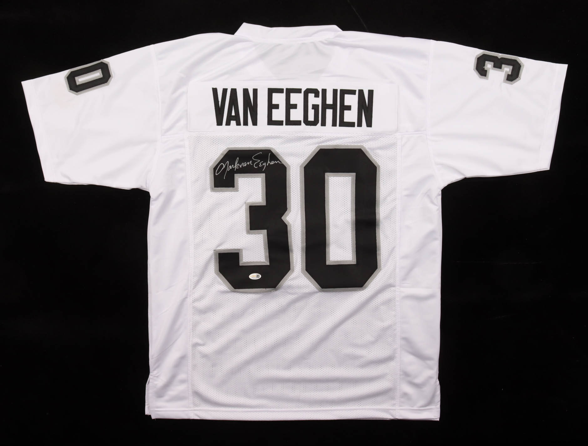 Mark Van Eeghen Signed Jersey (JSA) at PristineAuction.com Mark Van Eeghen Signed Jersey (JSA) at PristineAuction.com