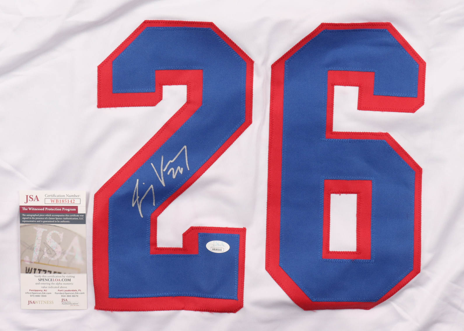 Jimmy Vesey Signed Jersey (JSA) at PristineAuction.com Jimmy Vesey Signed Jersey (JSA) at PristineAuction.com