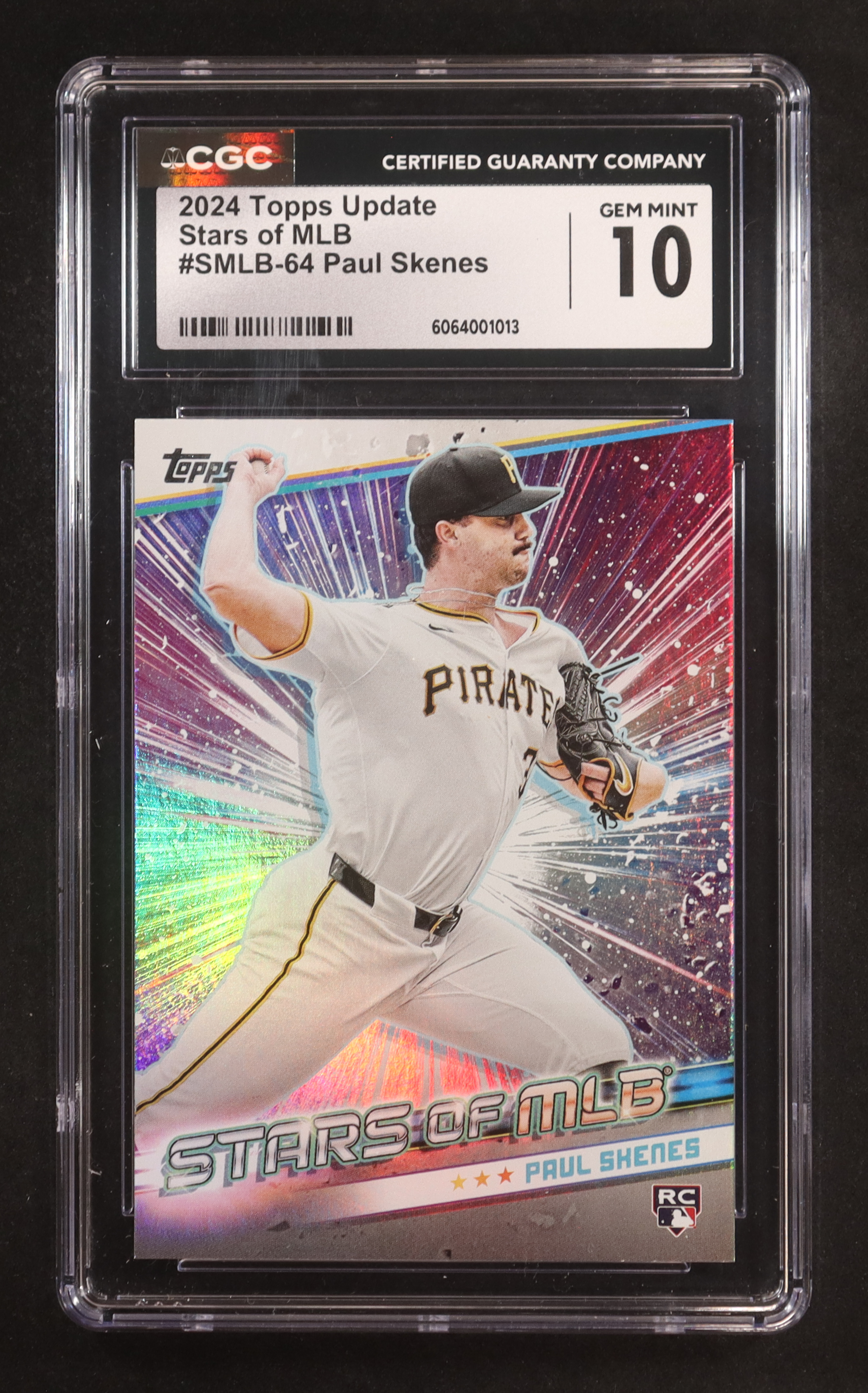 Paul Skenes 2024 Topps Stars of MLB #SMLB64 RC (CGC 10) at PristineAuction.com Paul Skenes 2024 Topps Stars of MLB #SMLB64 RC (CGC 10) at PristineAuction.com