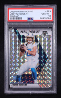 Justin Herbert 2020 Panini Mosaic Mosaic #263 DEB RC (PSA 10) at PristineAuction.com
