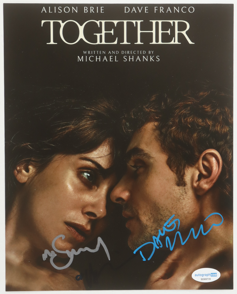 Dave Franco, Alison Brie, & Michael Shanks Signed "Together" 8x10 Photo (ACOA) at PristineAuction.com Dave Franco, Alison Brie, & Michael Shanks Signed "Together" 8x10 Photo (ACOA) at PristineAuction.com