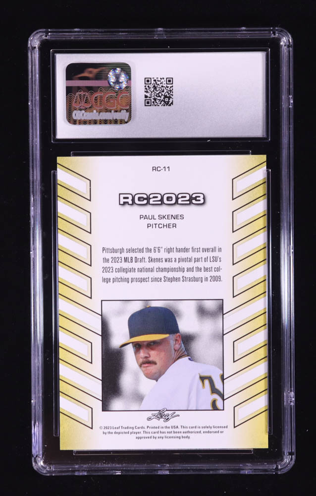 Paul Skenes 2023 Leaf Special Release RC2023 #RC11 RC (CGC 10) at PristineAuction.com Paul Skenes 2023 Leaf Special Release RC2023 #RC11 RC (CGC 10) at PristineAuction.com