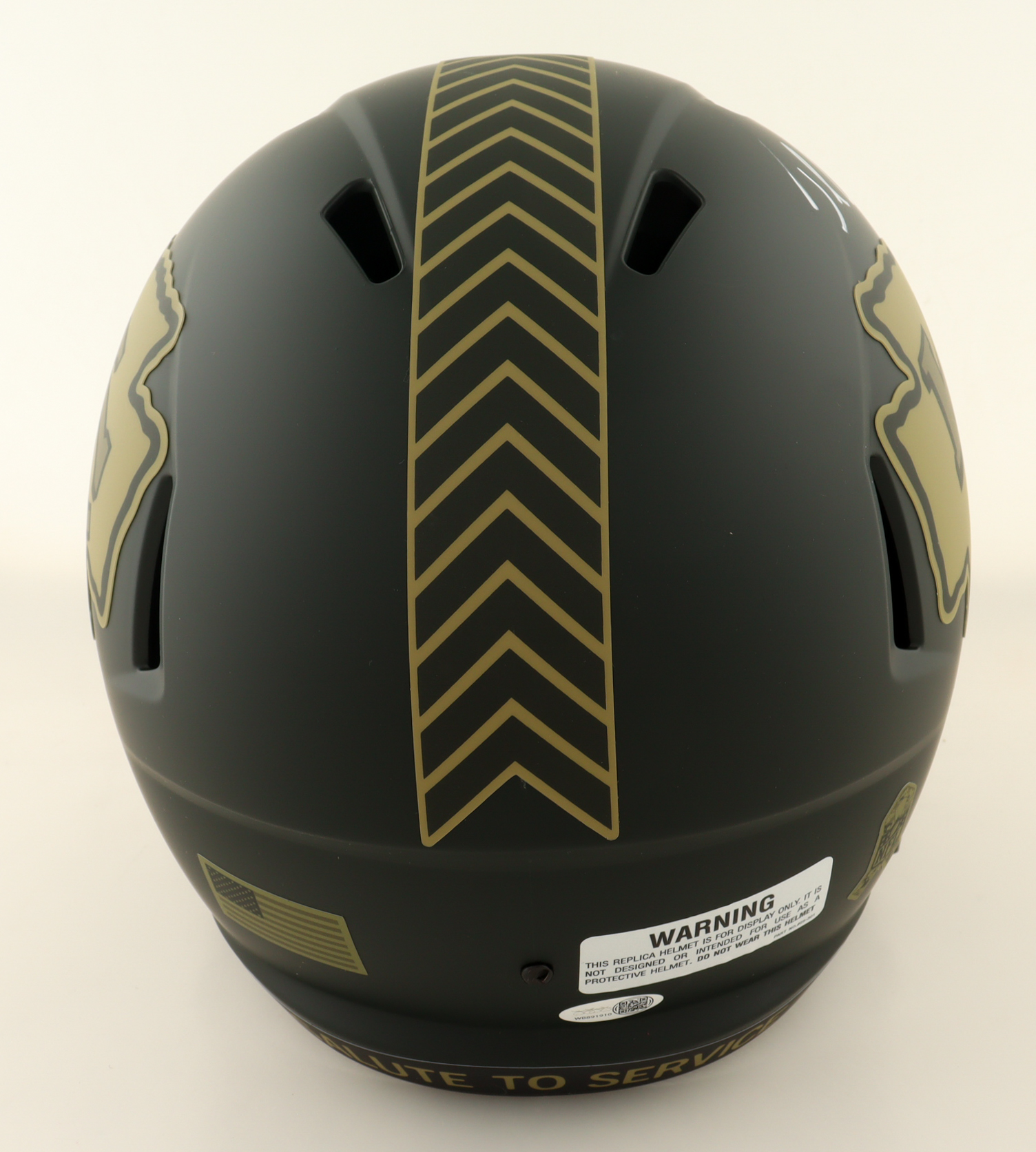 Jamaal Charles Signed Chiefs Full-Size Salute To Service Alternate Speed Helmet (JSA) at PristineAuction.com Jamaal Charles Signed Chiefs Full-Size Salute To Service Alternate Speed Helmet (JSA) at PristineAuction.com