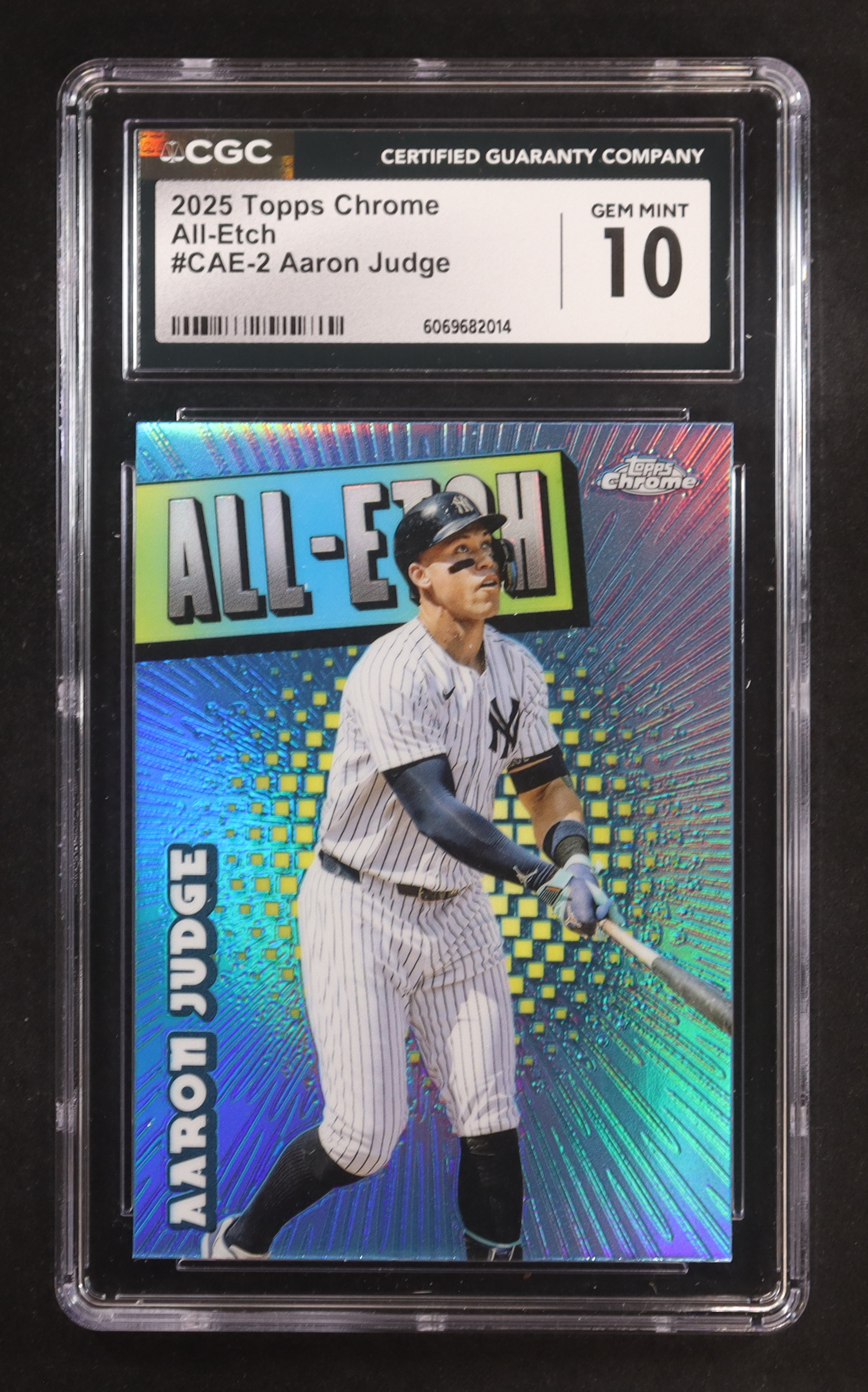 Aaron Judge 2025 Topps Chrome All Etch #CAE2 (CGC 10) at PristineAuction.com Aaron Judge 2025 Topps Chrome All Etch #CAE2 (CGC 10) at PristineAuction.com