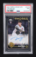Yuki Matsui 2024 Topps Chrome Update Series Autograph #AC-YM RC (PSA 9) at PristineAuction.com