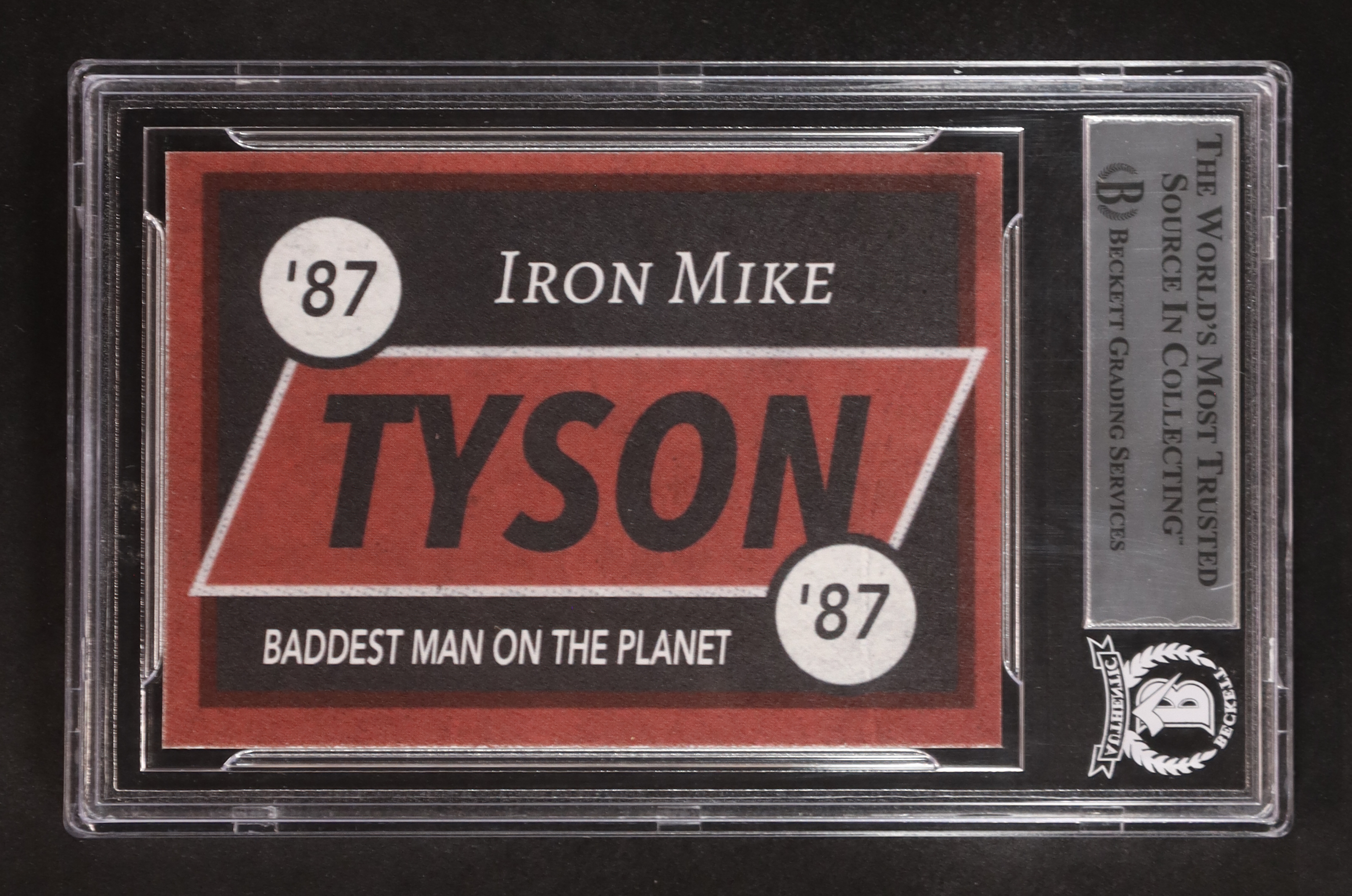 Mike Tyson Signed Custom Trading Card (BGS) at PristineAuction.com Mike Tyson Signed Custom Trading Card (BGS) at PristineAuction.com