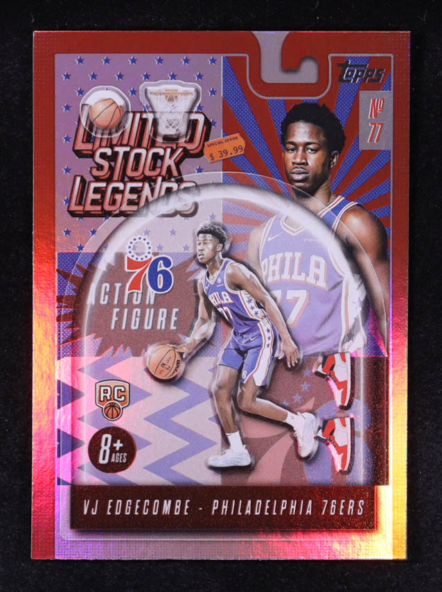 VJ Edgecombe 2025-26 Topps Limited Stock Legends #LST3 RC at PristineAuction.com VJ Edgecombe 2025-26 Topps Limited Stock Legends #LST3 RC at PristineAuction.com