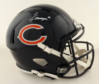 Kyle Monangai Signed Bears Full-Size Speed Helmet (JSA) at PristineAuction.com
