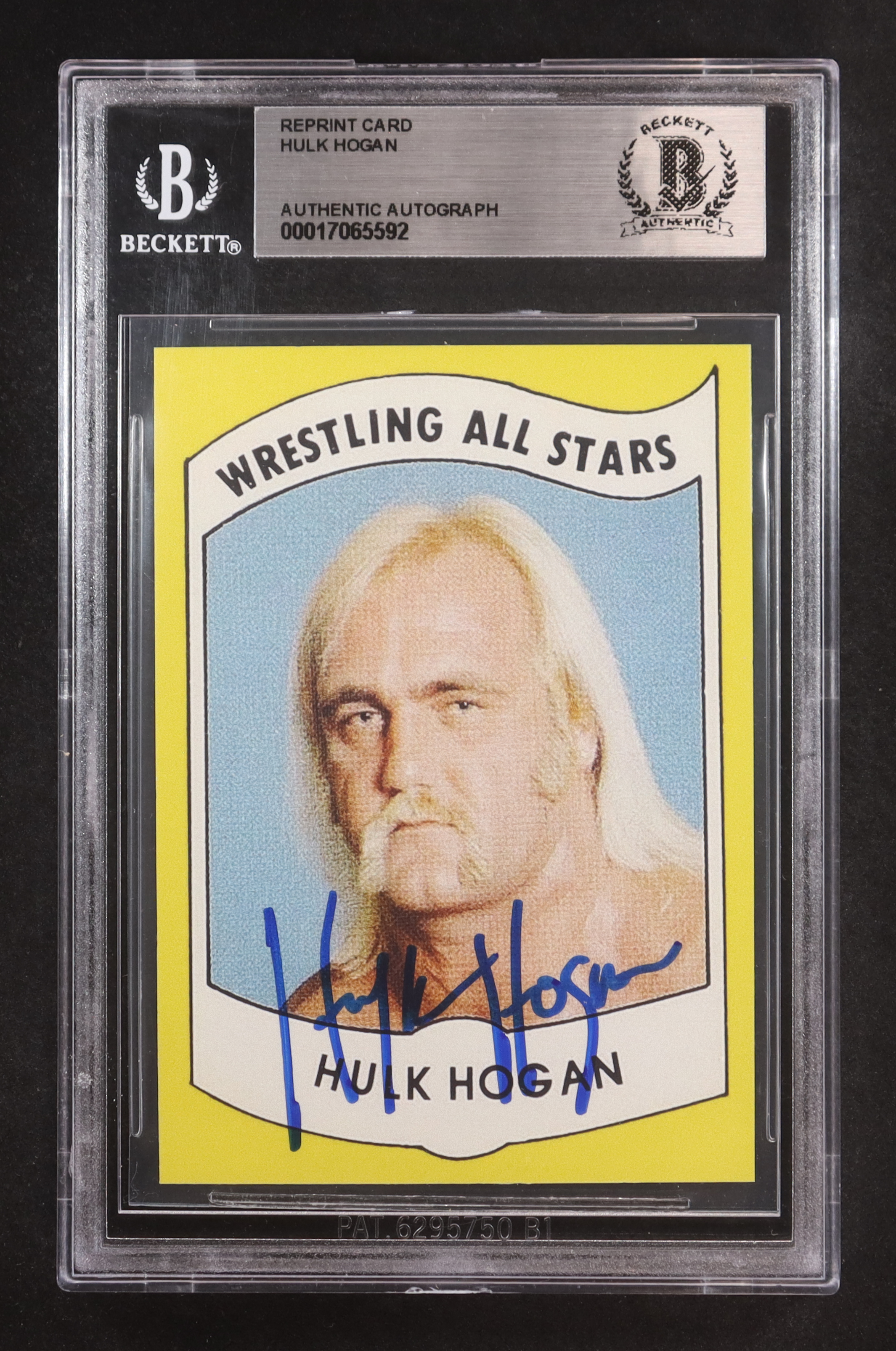 Hulk Hogan Signed Reprint Trading Card (BGS) at PristineAuction.com Hulk Hogan Signed Reprint Trading Card (BGS) at PristineAuction.com