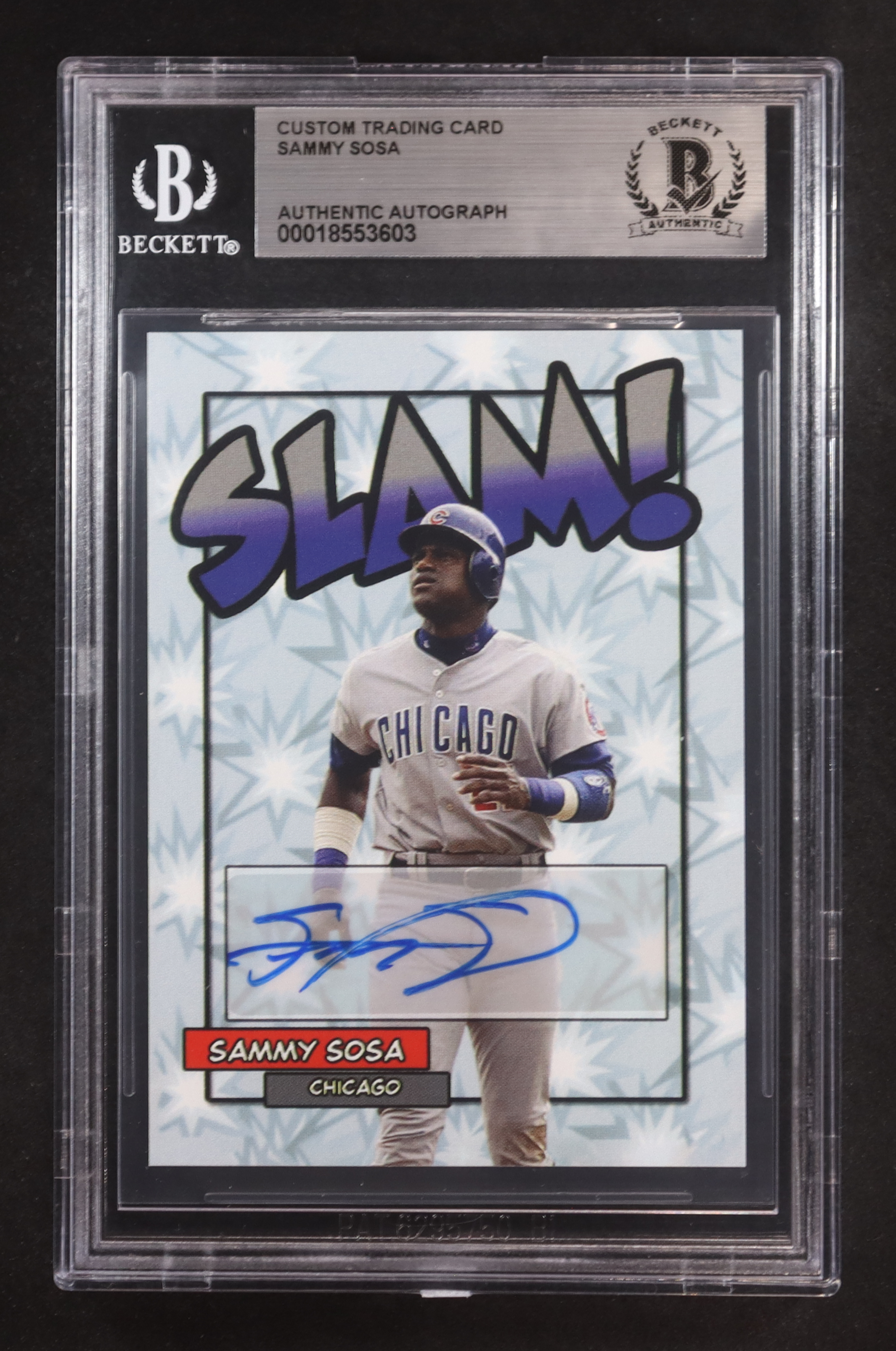 Sammy Sosa Signed Custom Trading Card (BGS) at PristineAuction.com Sammy Sosa Signed Custom Trading Card (BGS) at PristineAuction.com