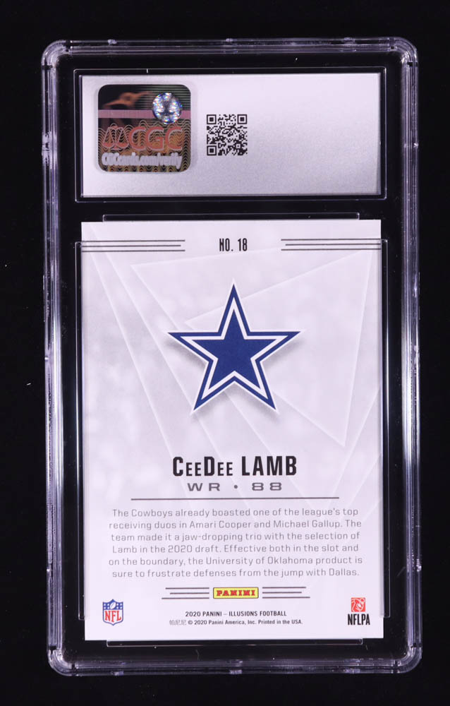 CeeDee Lamb 2020 Panini Illusions Retail #18 RC (CGC 10) at PristineAuction.com CeeDee Lamb 2020 Panini Illusions Retail #18 RC (CGC 10) at PristineAuction.com