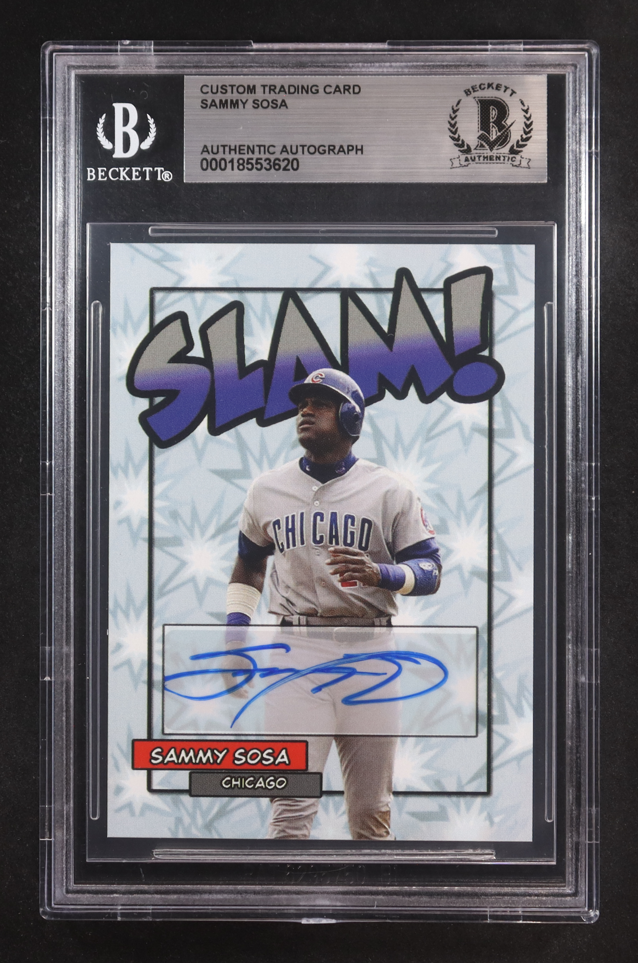 Sammy Sosa Signed Custom Trading Card (BGS) at PristineAuction.com Sammy Sosa Signed Custom Trading Card (BGS) at PristineAuction.com