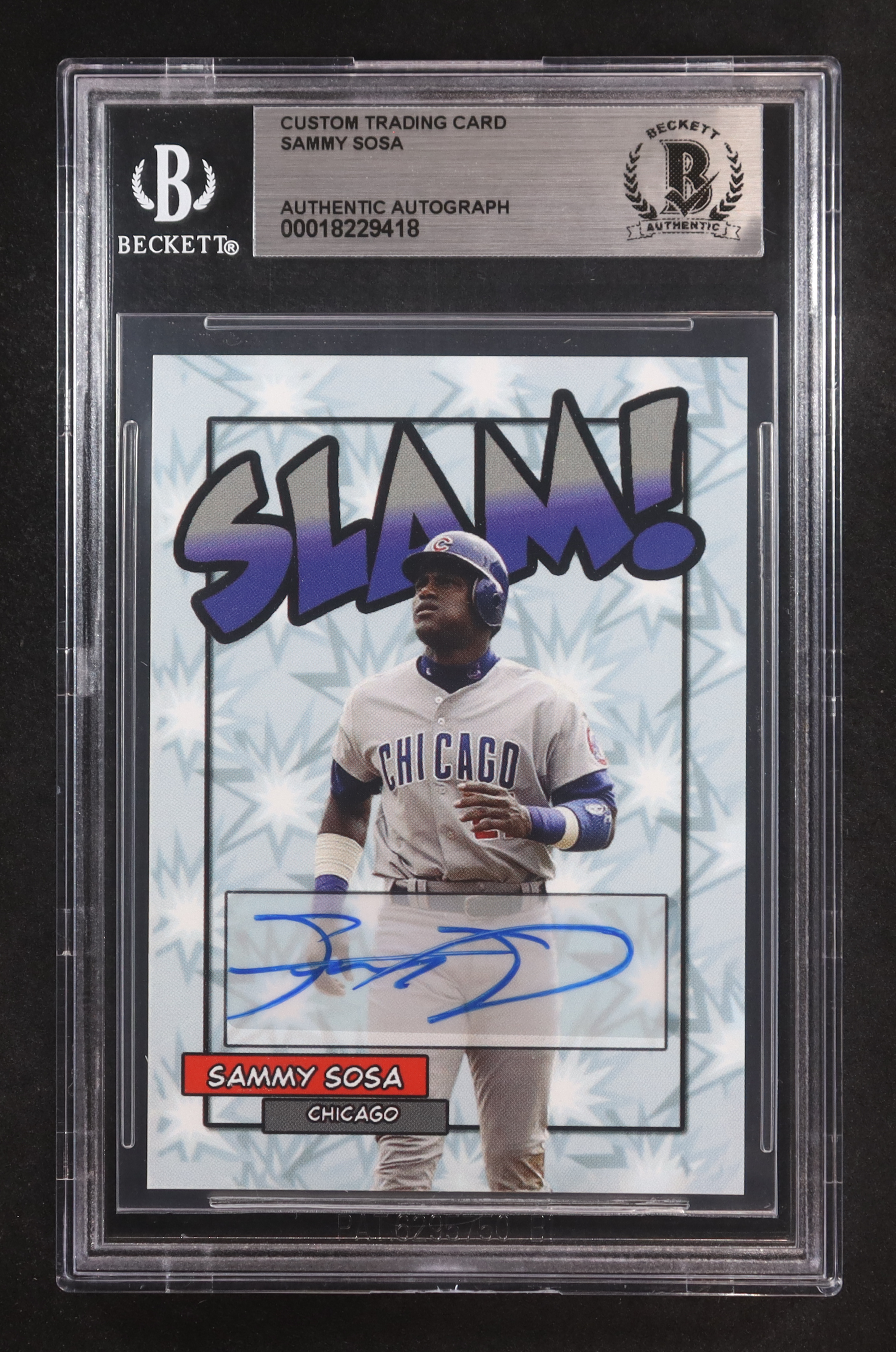 Sammy Sosa Signed Custom Trading Card (BGS) at PristineAuction.com Sammy Sosa Signed Custom Trading Card (BGS) at PristineAuction.com