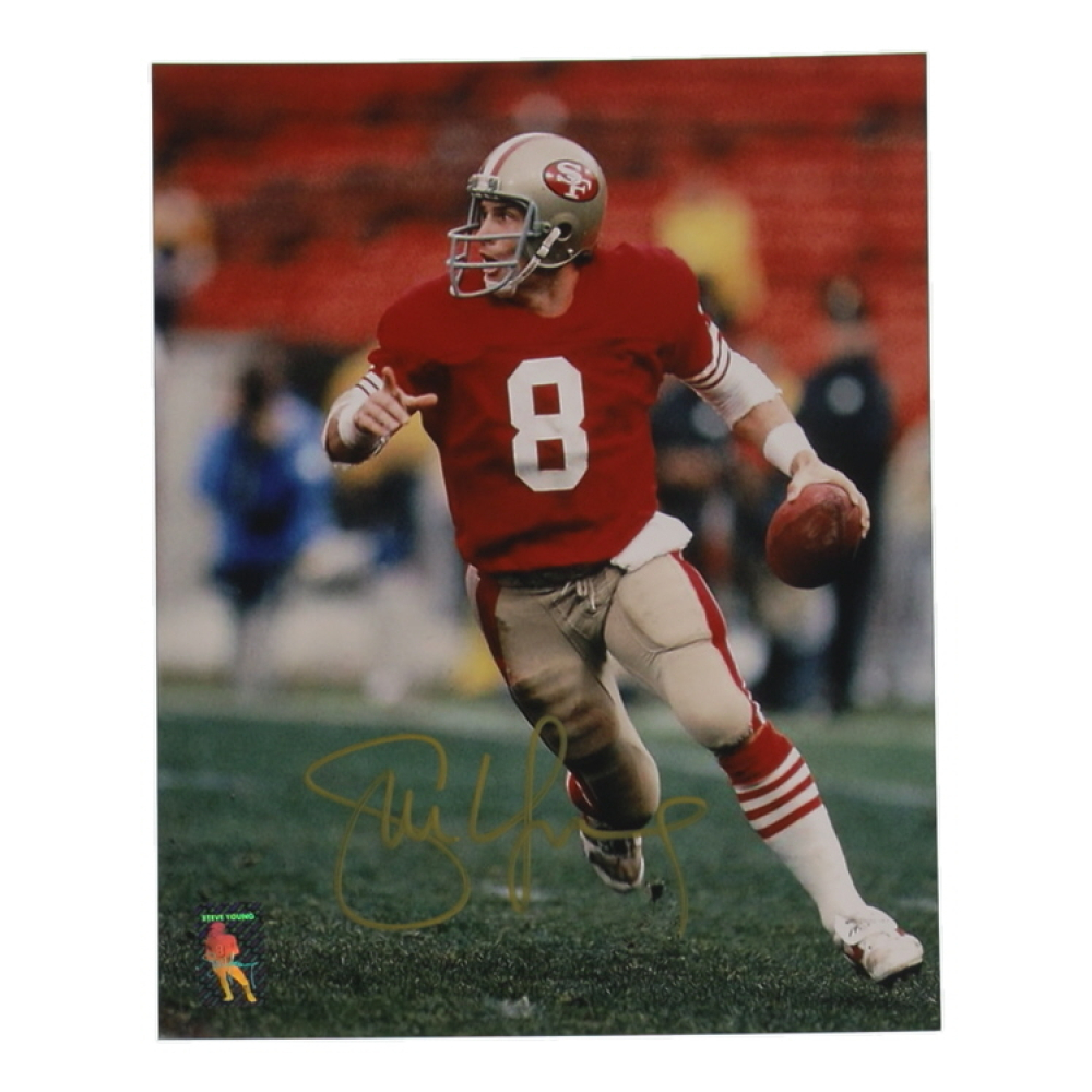 Steve Young Signed 49ers 8x10 Photo (Young) at PristineAuction.com