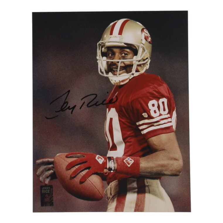 Jerry Rice Signed 49ers 8x10 Photo (Rice) at PristineAuction.com Jerry Rice Signed 49ers 8x10 Photo (Rice) at PristineAuction.com