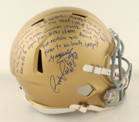 Rudy Ruettiger Signed Notre Dame Fighting Irish Full-Size Speed Helmet with Extensive Inscription (Beckett) at PristineAuction.com
